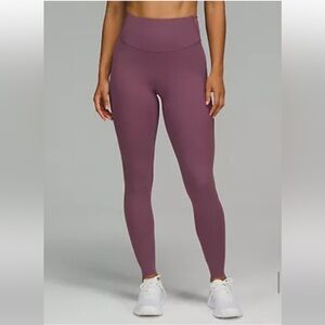 Lululemon Base Pace 28” leggings vintage plum